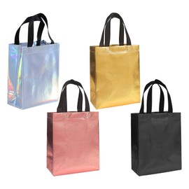 4 Piece Gift Bags, Non Woven Gift Bags, Shiny Gift Bags, Reusable Gift Bags, Party Favor Bags, Wedding Gift Bags
