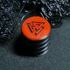 Opus Guitar Knobs - Crimson Red and Black Valknut Sigil