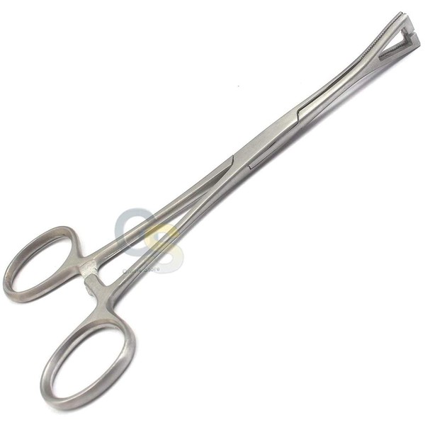 G.S BODY PIERCING MICRO PENNINGTON FORCEPS SLOTTED 6" STAINLESS STEEL PROFESSIONAL SEPTUM EAR NIPPLE BELLY NOSE TONGUE LIP NAVEL EYEBROW