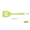 HOIRIX 2Pack Small Silicone Turner High Heat Resistant Slotted Spatula