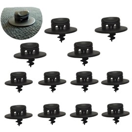 JLEivvi 12 PCS Car Mat Clips Universal Carpet Lock Clips Car Floor Mat Fastener Floor Mat Carpet Lock Clips Floor Mat Clamps for Car Carpet(Black)