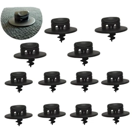 JLEivvi 12 PCS Car Mat Clips Universal Carpet Lock Clips Car Floor Mat Fastener Floor Mat Carpet Lock Clips Floor Mat Clamps for Car Carpet(Black)