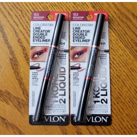 Revlon Lot of 2 - Revlon Colorstay Line Creator Double Eyeliner- # 153 She's on Fire