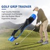 HRUIYL Golf Grip Trainer, Textured Rubber Golf Club Grips, Right