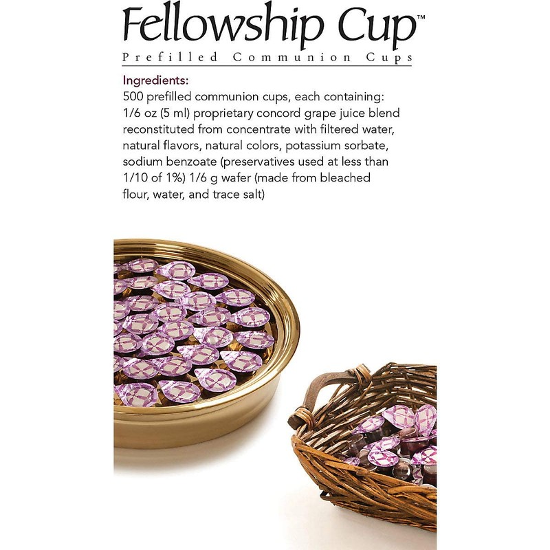 Broadman Church Supplies Pre-filled Communion Fellowship Cup, Juice and Wafer