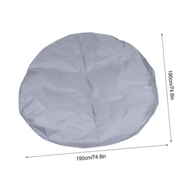GANAZONO 1pc Round Hot Tub Cover Bathtub Protector for Outdoor Pools Grey Prevents Rain and Debris Easy to Clean