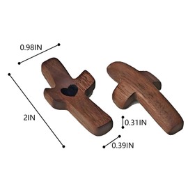 10 Pack My Heart Encouragement Gift Wooden Pocket Cross Handheld Wood Small Cross Fingertip Stress Relief Religious Gifts for Children Adults Praying,Relieve Anxiety Comfort for Clutching prayer