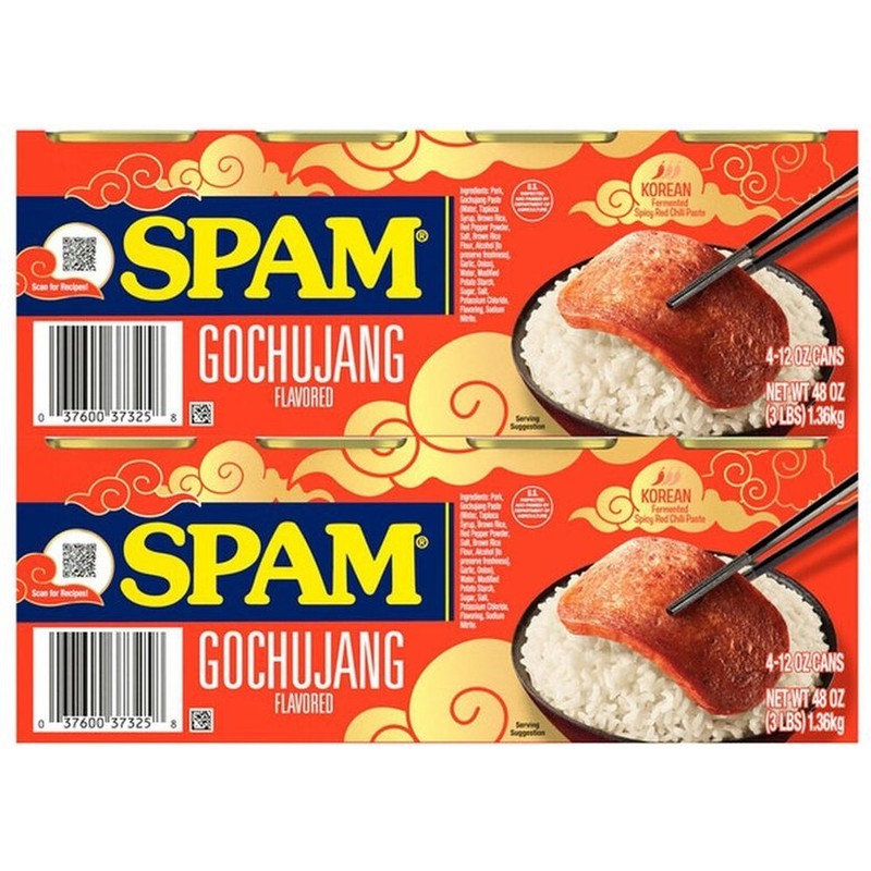 Spam 8 cans of 12 Oz SPAM Gochujang Korean Flavored