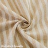 TruDelve 120 Inch Extra Long Tablecloth Beige Striped Tablecloths Washable