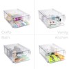 Smart Design Pull-Out Stackable Storage Bin with Removable Dividers -