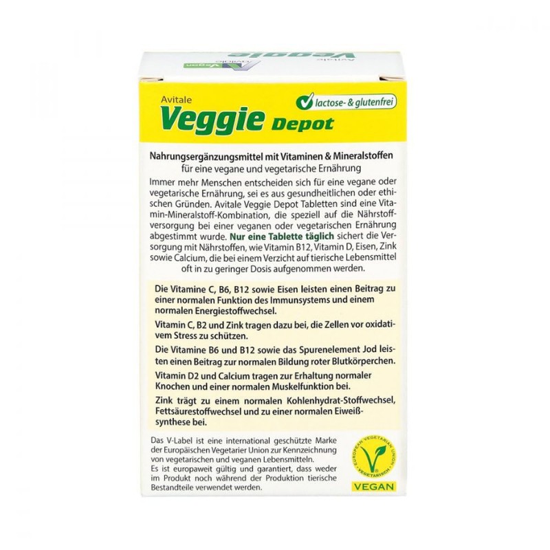 Veggie Depot Vitamins and Minerals Tablets Pack of 60