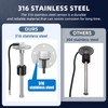 MH Fuel Sending Unit and Gauge 12"(300mm) 316 Stainless Steel