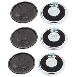 uxcell a15112300ux1550 2W 40mm Diameter 8 Ohm Internal Mini Magnet Speaker Loudspeaker 6Pcs (Pack of 6)