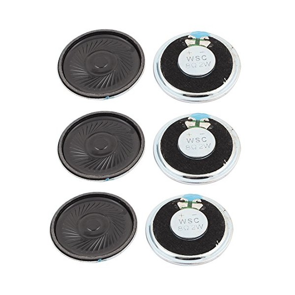 uxcell a15112300ux1550 2W 40mm Diameter 8 Ohm Internal Mini Magnet