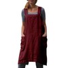 Stomeshle Japanese Aprons Plus Size Smock for Women with Pockets