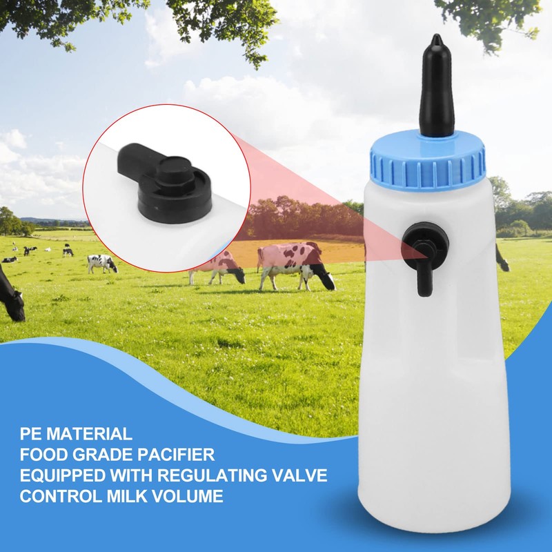 2.5L Calf Bottle, Vertical Calf Feeding Bottle Nipple Calf Nursing