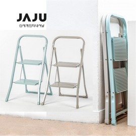 Jaju JAJU sturdy 2-stage folding ladder 2 types Choice 1, Choice 01_Light Gray Choice 01_Light Gray_FRFR / 자주 JAJU 튼튼한 2단 접이식 사다리 2종택1, 선택01_라이트 그레이선택01_라이트 그레이_FRFR