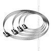 Horiznext 9 inch stainless steel hose clamp, adjustable metal worm