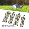 4Pcs Golf Club Head Cover PU Thick Plush Wear Resistant