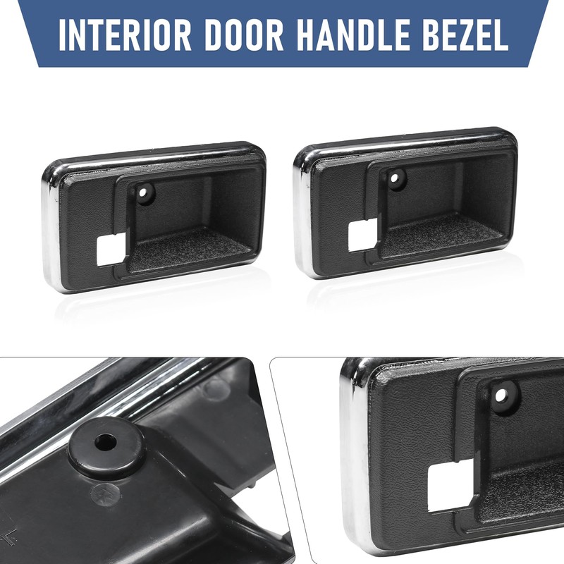 JDMSPEED Door Handle Style Interior Bezel Cup Set Replacement for