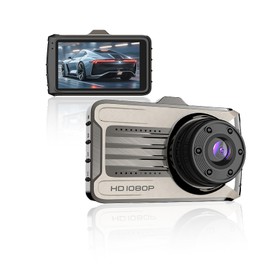 Car Dash Camera, Full Metal Body Car Camera, 1080P HD Recorder, Super Large Wide Angle Lens, Cyclic Recording, G Sensor, WDR,HDR, Excellent Video Recording at Night, Free 32G Memory Card
