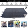 BRAWNTIDE Large Outdoor Waterproof Blanket - Great for Beach, Stadium,