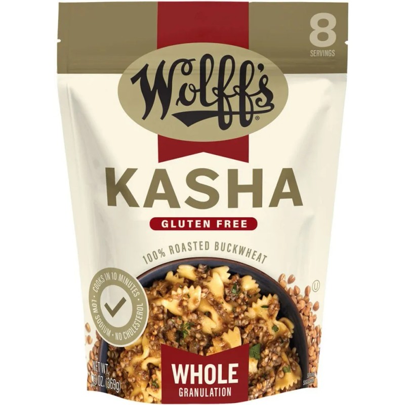 Wolff's Kasha - Whole Granulation - 100% Buckwheat - Gluten