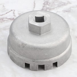 Leapiture 14 Flutes Oil Filter Cap Wrench 64.5mm Oil Filter Wrench Aluminum Alloy Oil Filter Socket Wrench Oil Filter Removal Tool for Car Repairing