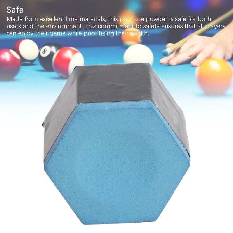 Billiard Chalk, Pool Rod Chalk Anti Slip Effect Hex Professional