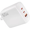 PD Charger, 65 W, USB Type-c Rapid Charger, Lightweight, Compact,
