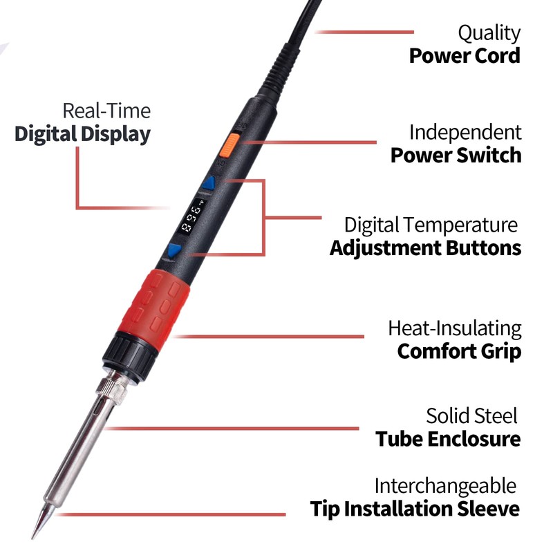 YIHUA 928D-III Soldering Iron,110W High Power, Fully Digital Display °F