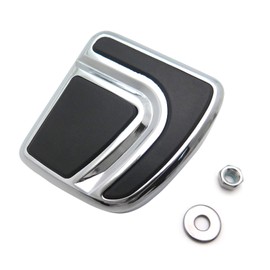 SMT-Chrome Small Airflow Groove Brake Pedal Pad Compatible With Harley Davidson Bad Boy FXSTSB Springer Softail FXSTS Custom Vehicle Operations FXDWG3 FXDWG3 Springer Softail FXSTS [B01FD2ZK2M]