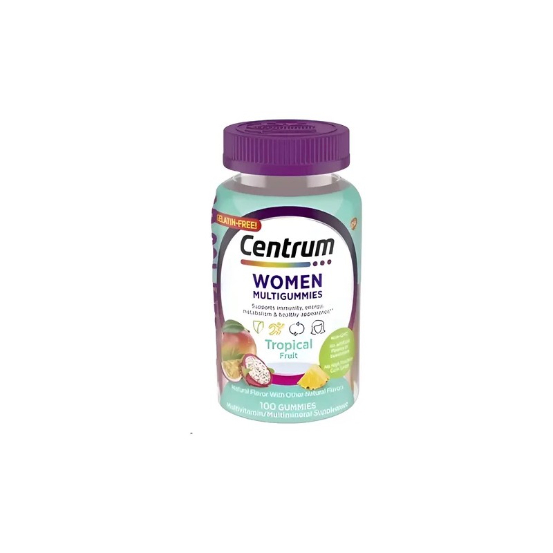 Multivitaminico Centrum Women Mujer Sabor Tropical 100 Gomas