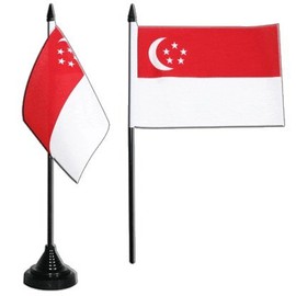 Table Flag Table Flag Singapore Flag FRITZE® + Free Sticker