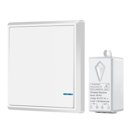 KEPEAK Light Switch, Wireless Switch for Remote Control with IP66 Waterproof 600 Metre Remote Control V0 Fire Protection Adjustable to -40 ~ +70 ℃, for Living Room, Bedroom, Kitchen, Office etc