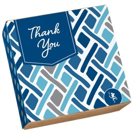 Fairytale Brownies Thank You Cookie & Magic Morsel Combo Individually Wrapped Gourmet Chocolate Food Gift Basket - 1.5 Inch x 1.5 Inch Bite-Size Brownies and 3.25 Inch Cookies - 18 Pieces - Item CY343