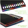 A4 Document Folder, Expanding Folder with 12 Compartments, Colourful Labels,
