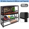 HONYTA Fish Tank Stand Heavy Duty Metal Aquarium Stand 55