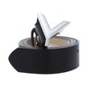 VALENTINO Belt W120 Nero / Argento - can be shortened,