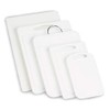 Grunwerg CB-610 Deluxe Polyethylene Cutting Board, White, 15 x 25