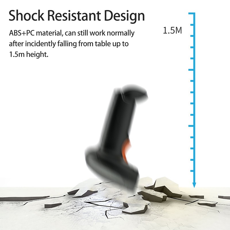 1D Barcode Scanner USB Wired Connection CCD Scanning Head for