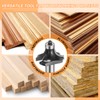 sourcing map Roundover Router Bit 1/2" Shank 1" Cut Diameter