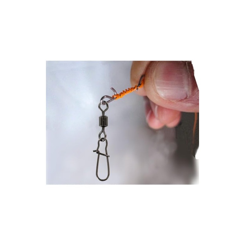 Jenzi Set: 2 Packs (10 Swivel Carabiner) Knotless Connector with