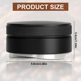 Zyluniy Coffee Distributor, 58 mm Coffee Distributor, rostfreie Stähle Barista Accessories, Schwarz – Professioneller Kaffeebohnenverteiler für Espresso, Gleichmäßige Extraktion