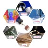 POWERTOOL Abrasive Flap Wheel Sander, 5PCS 80MM Sanding Sandpaper Flap