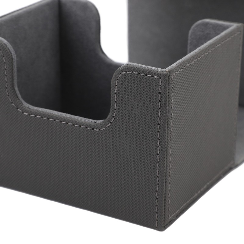 Card Deck Box Magnetic Flap Lid Large Capacity PU Leather