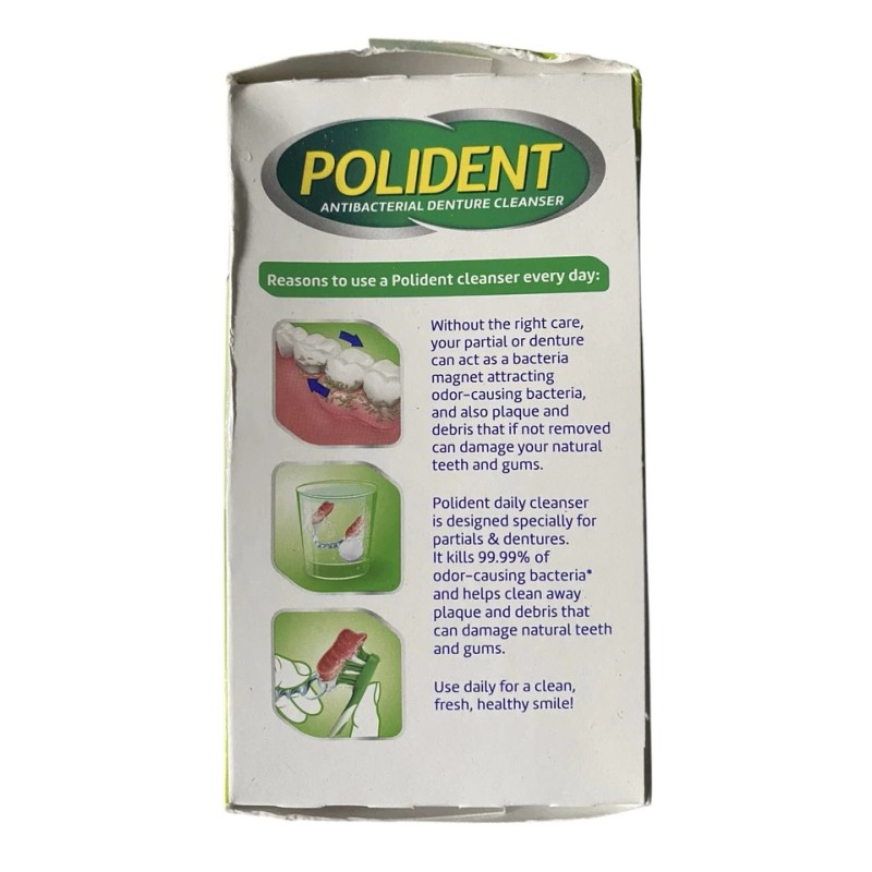 Polident 3-minute Daily Cleaner Denture 40 CT Exp 4/26 Triple