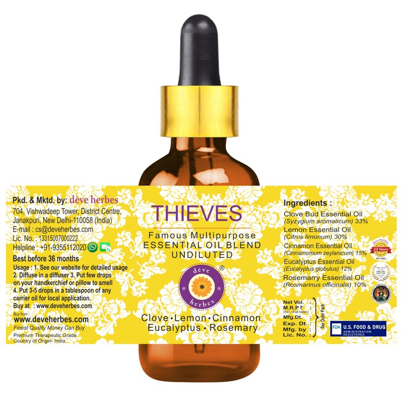 dve herbes Deve Herbes Thieves Multipurpose Essential Oil Blend 30ml