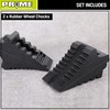 Prime 1 PR1ME Heavy Duty Rubber Wheel Chocks, Rubber Tire