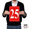 i-CowFun Premium Aluminum Number Signs 25, Metal 12" X 8"